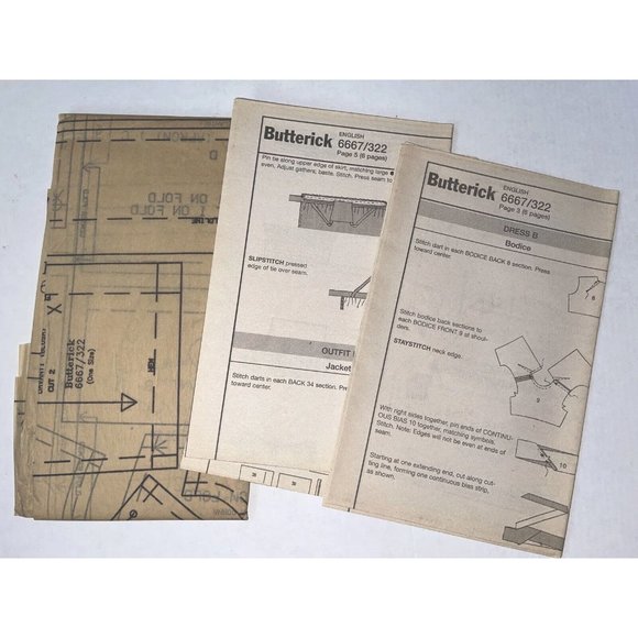 Butterick Two Vintage 18" Doll Sewing Patterns #5110 & Pattern #6667 both Uncut - Picture 12 of 12